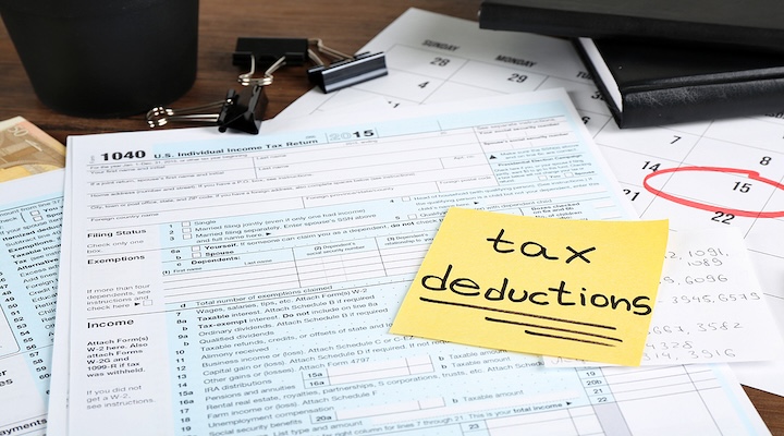 Tax deductions papers