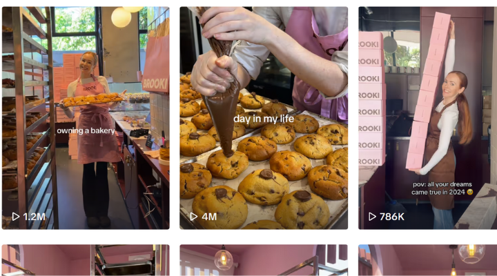 Brooki Bakehouse's TikTok videos