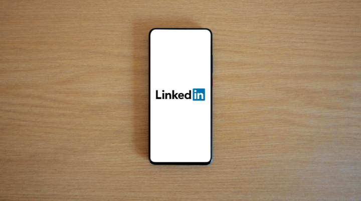 LinkedIn on phone screen