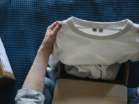 Unboxing a shirt