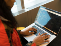 Woman coding