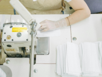 woman sewing in factory