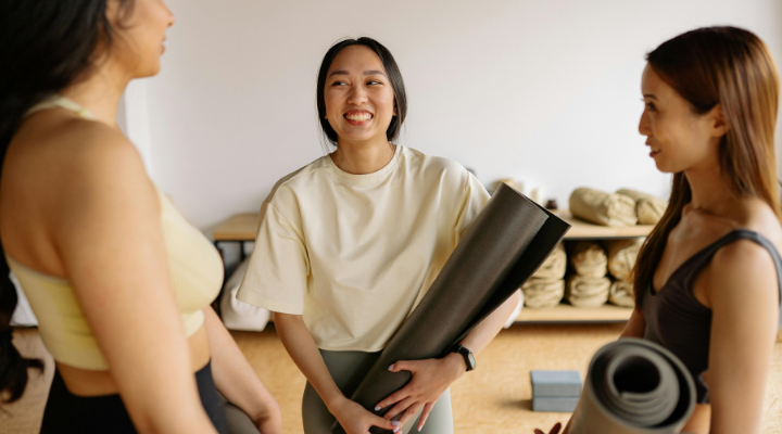 Yoga class chat